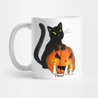 Pumpkin Cat 2 Mug